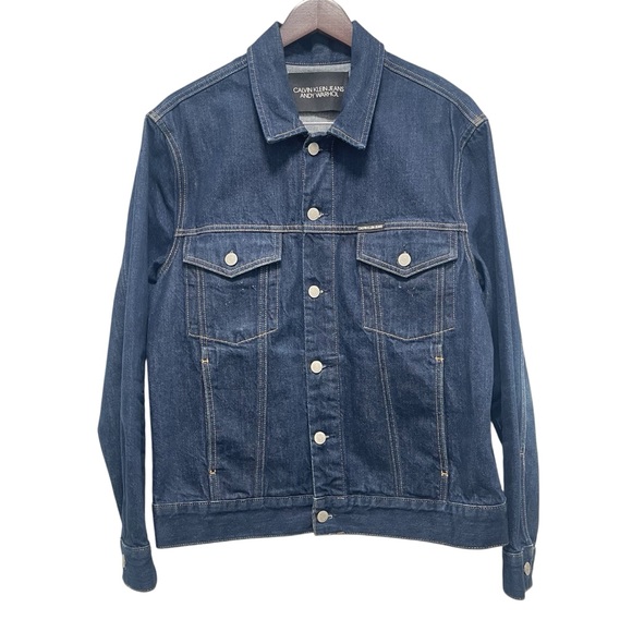 Raf Simons x Andy Warhol x Calvin Klein Blue Jean Jacket Size Medium